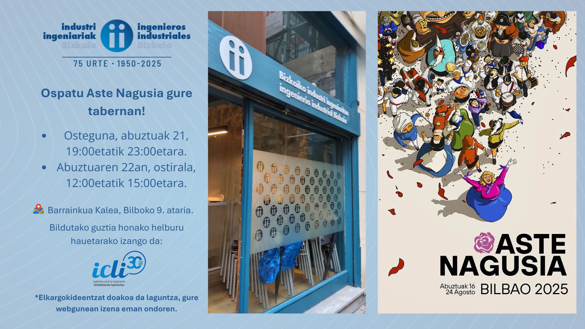 Celebra con nosotros Aste Nagusi (euskera)
